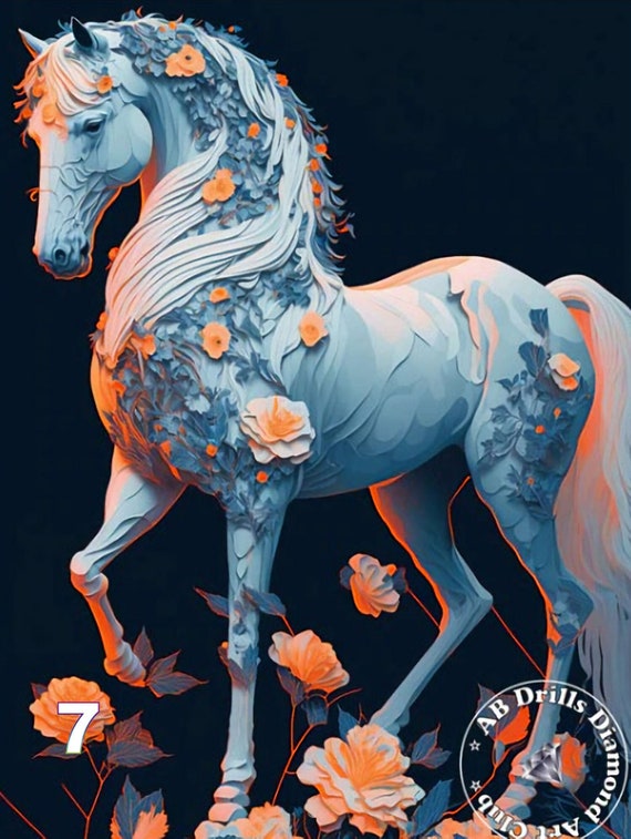Ab Drill Horse Diamond Painting, 5d Diamond Painting, Wall Stickers