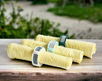 Minimalist Serviettenringe Set | 3D gedruckter Esstisch Dekor