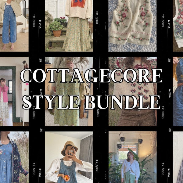 Cottage Core Style Bundle aesthetic custom thrifted clothing mystery box pinterest board  clothing coquette fairycore cottagecore  style box