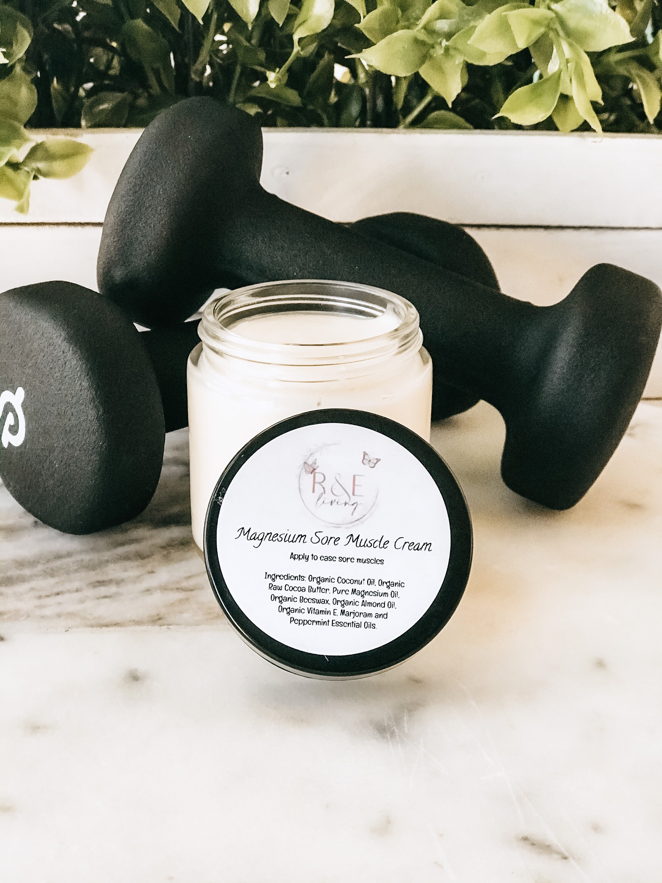 Magnesium Sore Muscle Cream Joint Relief Allnatural Sore Etsy