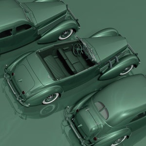 Cord 810 and 812, Five Digital Renderings, Size: 8000 x 6000 pixels
