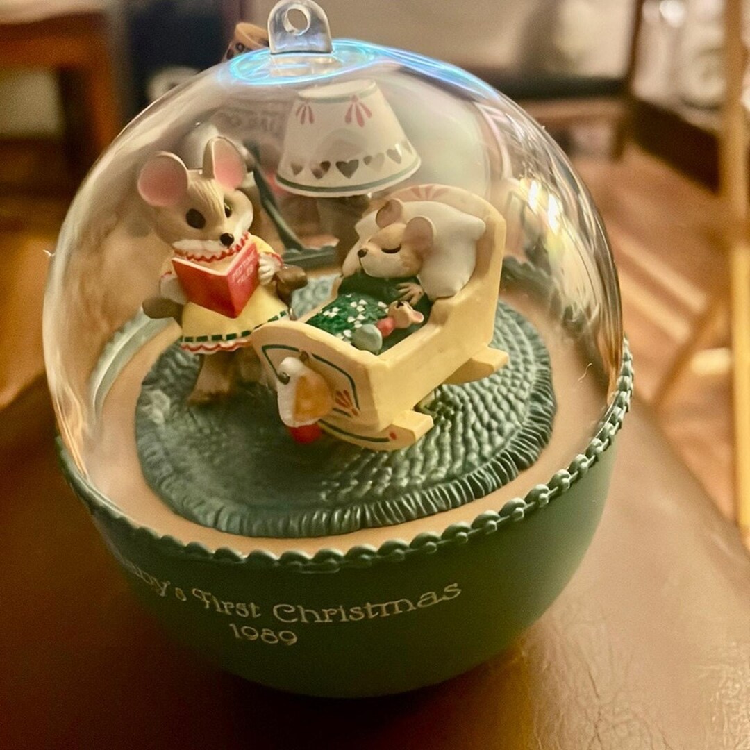 Hallmark Baby's First Christmas Vintage Ornament 1989 - Etsy