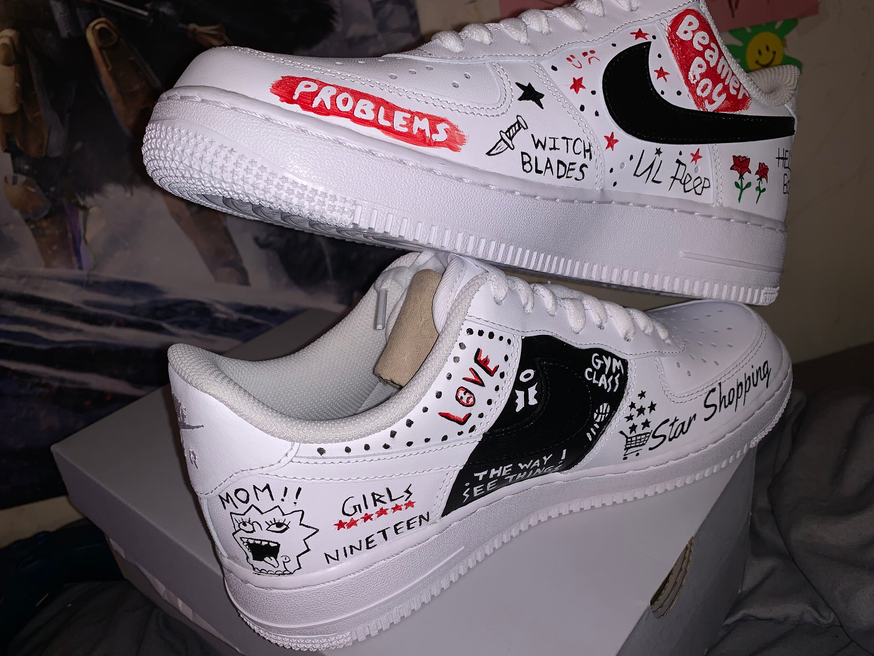 Lil Peep Custom Nike Air Force One 