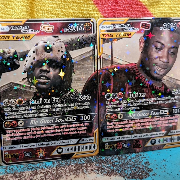 Chief Keef & Gucci Mane - 'Big Gucci Sosa' Poké Card Set