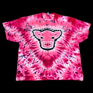 Chemise teint à la main sur commande, teinture cravate vache fraise, teinture cravate vache rose, T-shirt pour les amoureux des animaux, chemise agriculteur, chemise vache fraise