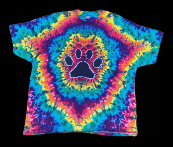 Tie Dye Paw Print T-Shirt Tie Dye Paw Print T-Shirt