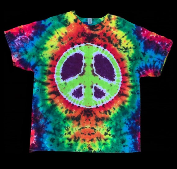 Tie Dye Psychedelic Peace Sign T-Shirt Tie Dye Psychedelic Peace Sign T-Shirt
