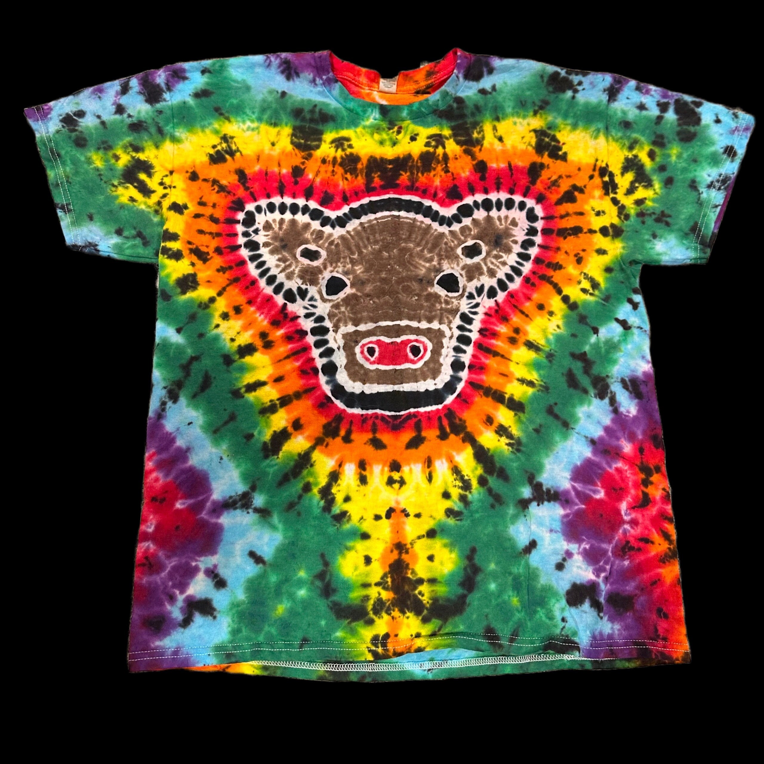 tie dye cow shirt