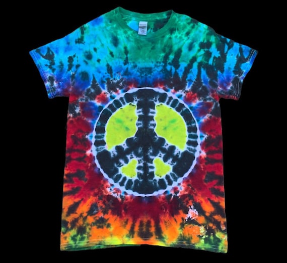 Tye Dye Peace Sign T-Shirt Peace Tee Tye Dye Peace Sign T-Shirt Peace Tee