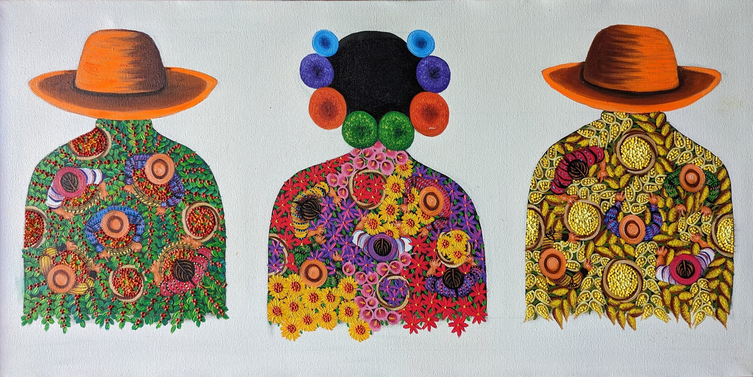 Original Oil Painting of Indigenous People/guatemala Art/mayan Painting ...