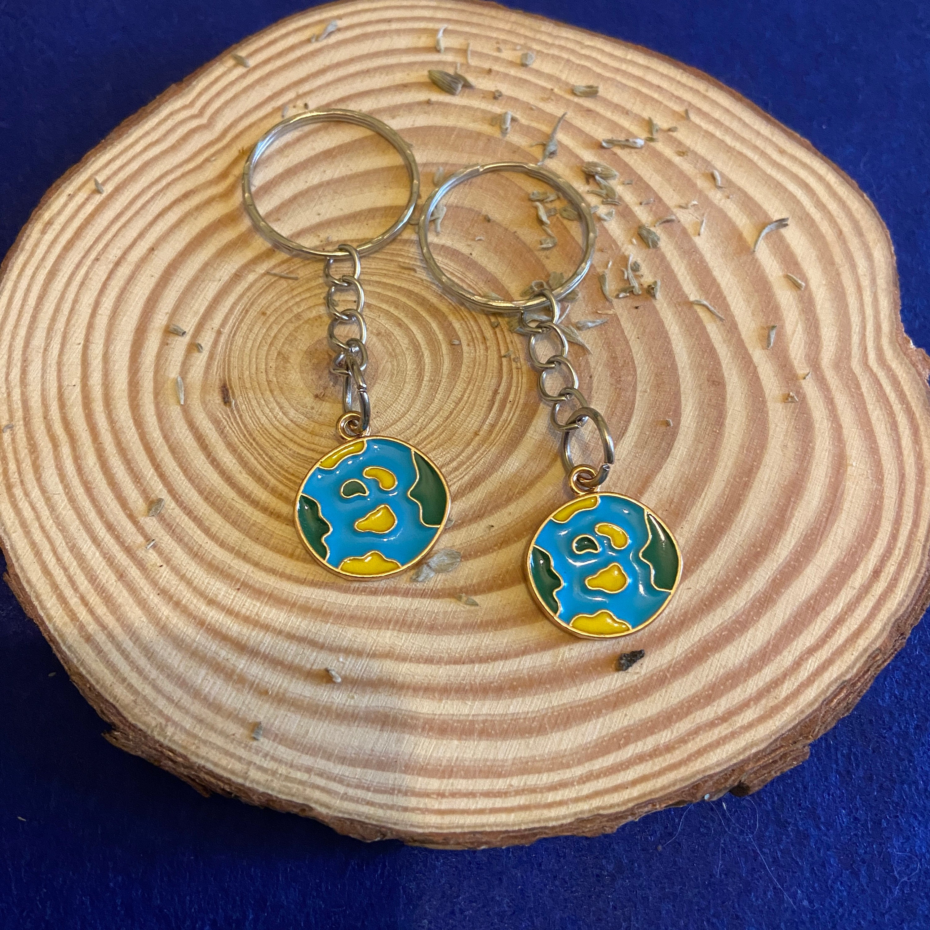 Space Theme Key Rack Space Theme Keychains- Rocket Ship - Earth Keyring - Planet Keyrings ...
