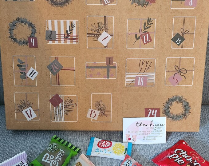 Unique Cute Korean Japanese Advent Calendar, Hug in A Box, Surprise