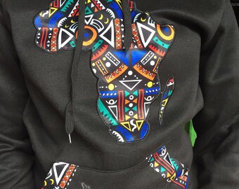 africa continent sweatshirt
