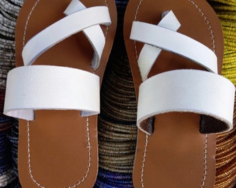 Sandales unisexes, sandales d'été, sandales en cuir, sandales à glissière, tongs, sandales en cuir pour hommes, sandales pour femmes, sandales chaussures faites main, sandales africaines