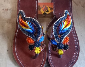 Women Sandals,Masai Sandals,Leather Sandals,Female Sandals,Beaded Sandals,African Sandals,Kenyan Sandals,Handmade Sandals,Female Sandals,