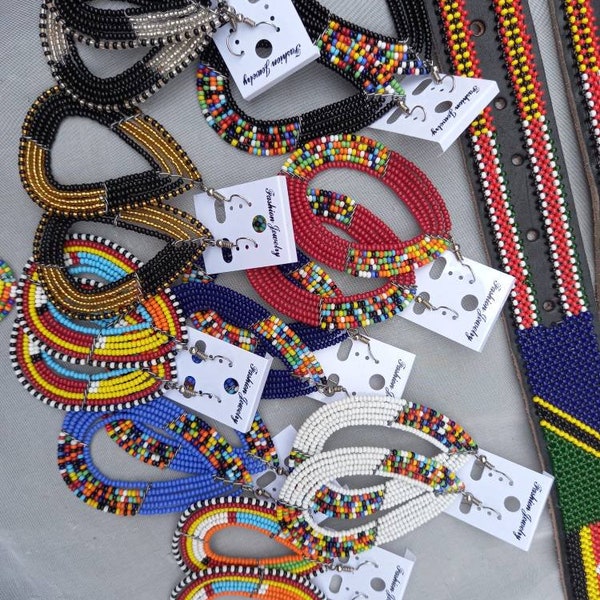 Wholesale Earrings, Masai Earrings, Free Shipping Earrings, Maasai Earrings, Beaded Earrings, Assorted Earrings,African Earrings,Accessories
