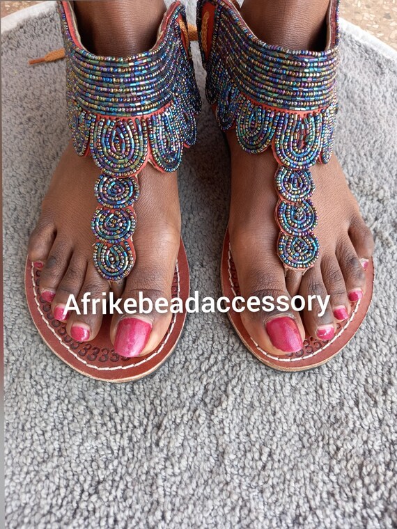 Buy Female Sandals, Leather Sandals, Women Shoes, African Sandals