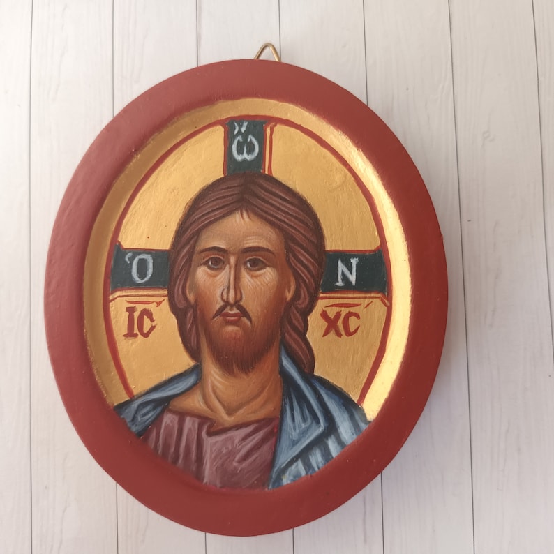 Orthodox Icon Baptism Gift Set/hand Painted Jesus Christ Icon With ...