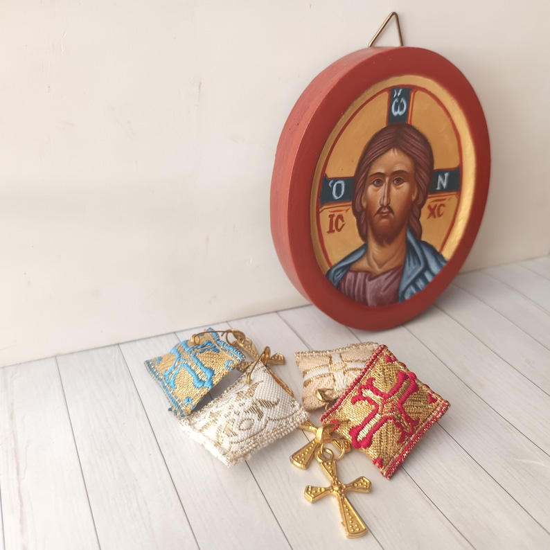 Orthodox Icon Baptism Gift Set/hand Painted Jesus Christ Icon With ...