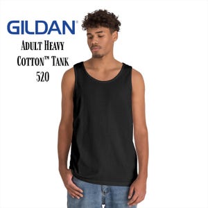 Blank Gildan G520 Tanks, Unisex Heavy 100% Cotton Tank Top, Gildan 5200 T-Shirt Blanks, Gym Shirt, Muscle Shirt, Wholesale Pricing image 1