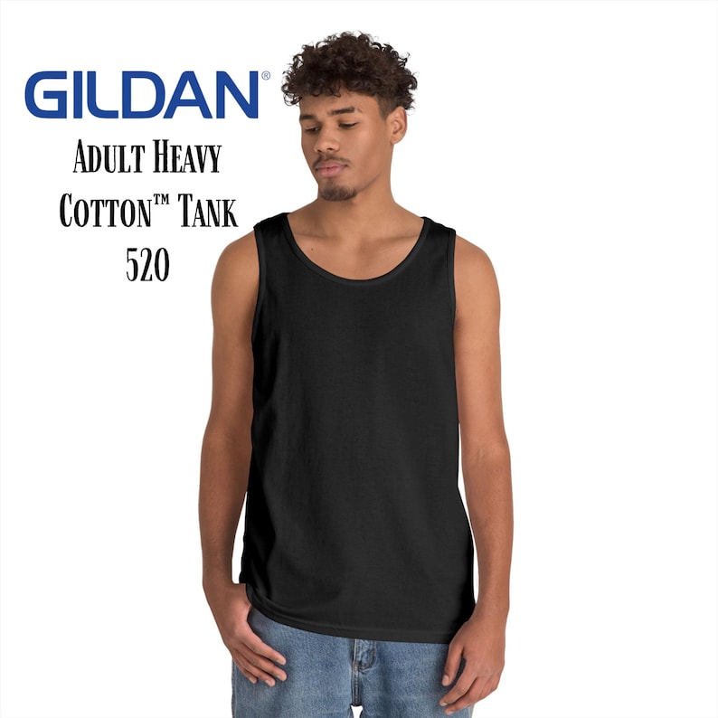 Blank Gildan G520 Tanks, Unisex Heavy 100% Cotton Tank Top, Gildan 5200 T-Shirt Blanks, Gym Shirt, Muscle Shirt, Wholesale Pricing image 1