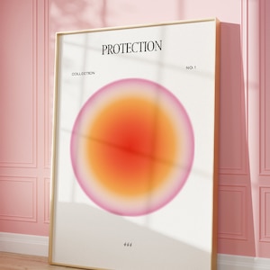 Angel Number Poster 444 Instant Digital Download, Angel Numbers Poster, Angel Number Wall Art Print, Aura Poster, Gradient Aura