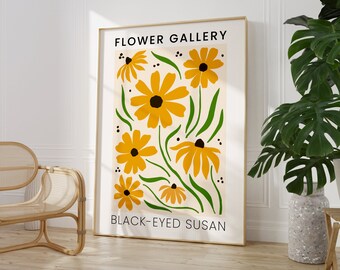 Black-eyed Susan Henri Matisse Print, Digital Art Print, Printable Wall Art, Wall Art Prints, Flower Matisse Print, Matisse Print Download