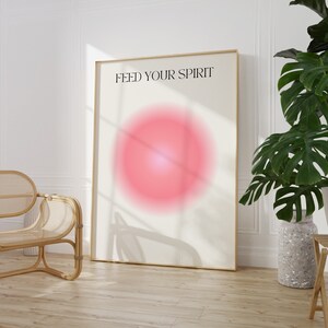 Positive Energy Aura Poster, Spiritual Poster, Grainy Gradient, Gradient Print, Colourful Aura Poster, Trendy Wall Art DIGITAL DOWNLOAD