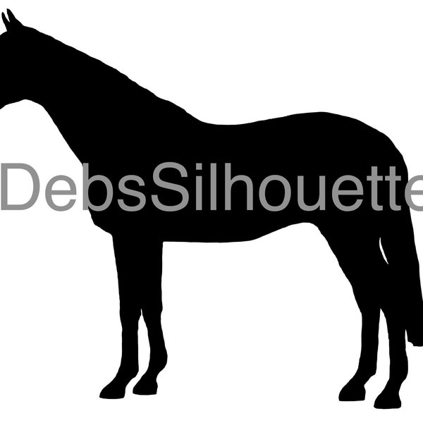 Debout Thoroughbred Horse Racing Race Silhouette SVG PNG JPG Pdf