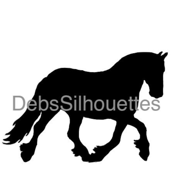 The Dales Pony Mountain & Moorland Silhouette SVG PNG JPG pdf