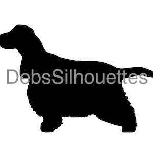 Cocker Spaniel Silhouette Digital download SVG JPG PNG pdf