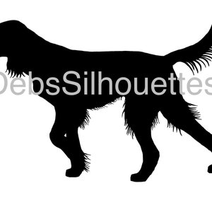 Working / Field Gordon Setter On Point Silhouette SVG PNG JPG pdf