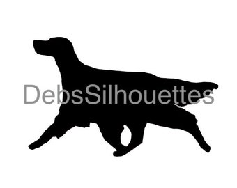Irish / Red Setter moving Silhouette SVG, PNG, JPG, pdf