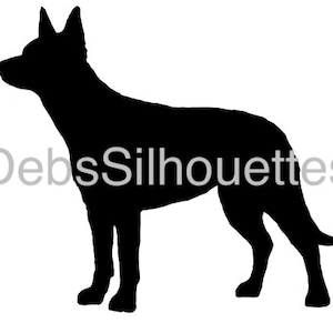 Australian Kelpie / Sheep dog Silhouette SVG PNG JPG pdf
