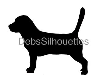 Beagle Silhouette SVG, PNG, JPG, pdf