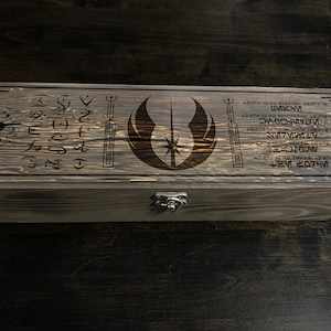 Jedi Wooden Lightsaber Box (Customizable)