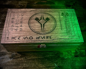 AHSOKA Wooden DOUBLE Lightsaber Box (Customizable)