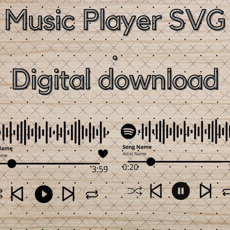 Spotify Svg - Etsy