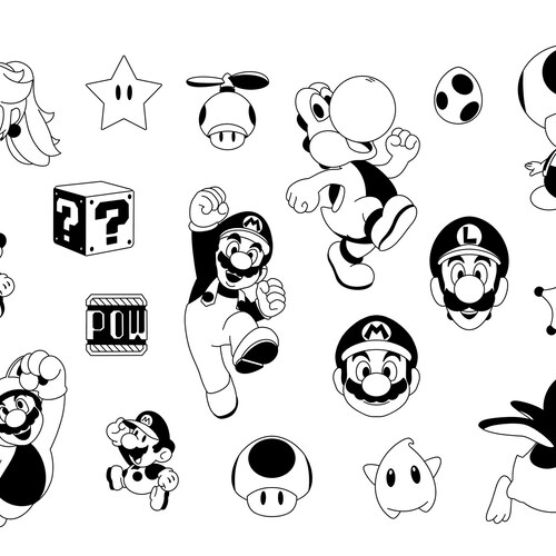 Video Games 1 Themed Ready-to-use Handpoke Stencils - Etsy