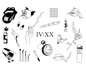 Tattoo Stencils Ready to Use | Etsy