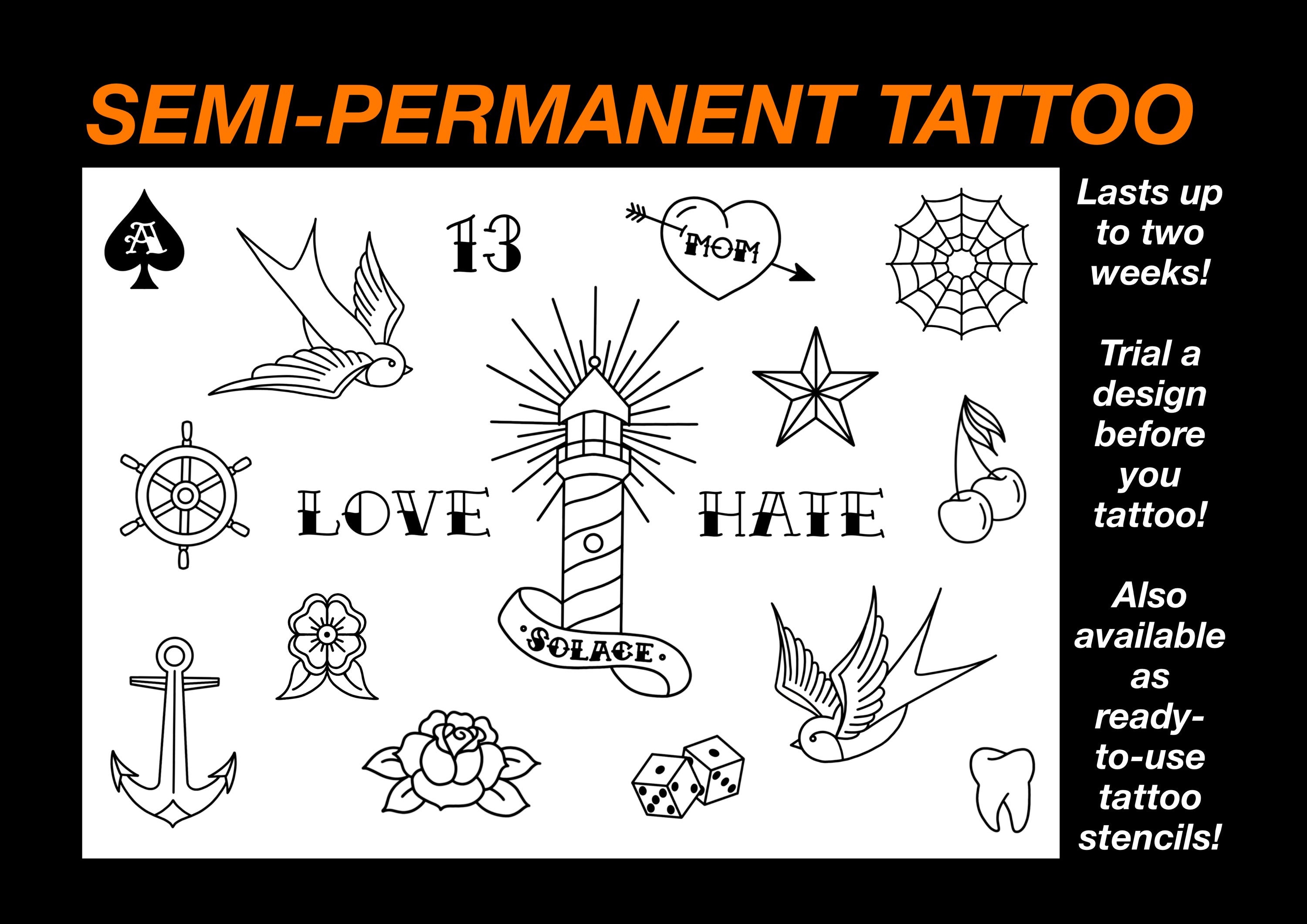 Semi-Permanent Tattoo | 1 tattoo + 1 FREE | Ivy vine | Last 1-2 weeks | eBay