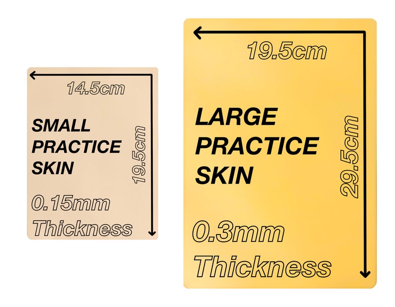 Tattoo Practice Skin for Beginners, Apprentices and Professionals, Practice Pad, Tattooing Training Skin, Handpoke Supplies zdjęcie 1