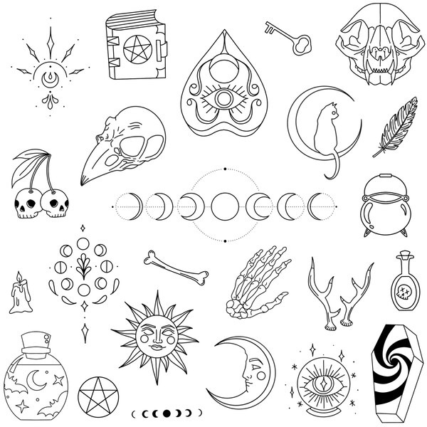 Wiccan Tattoo - Etsy