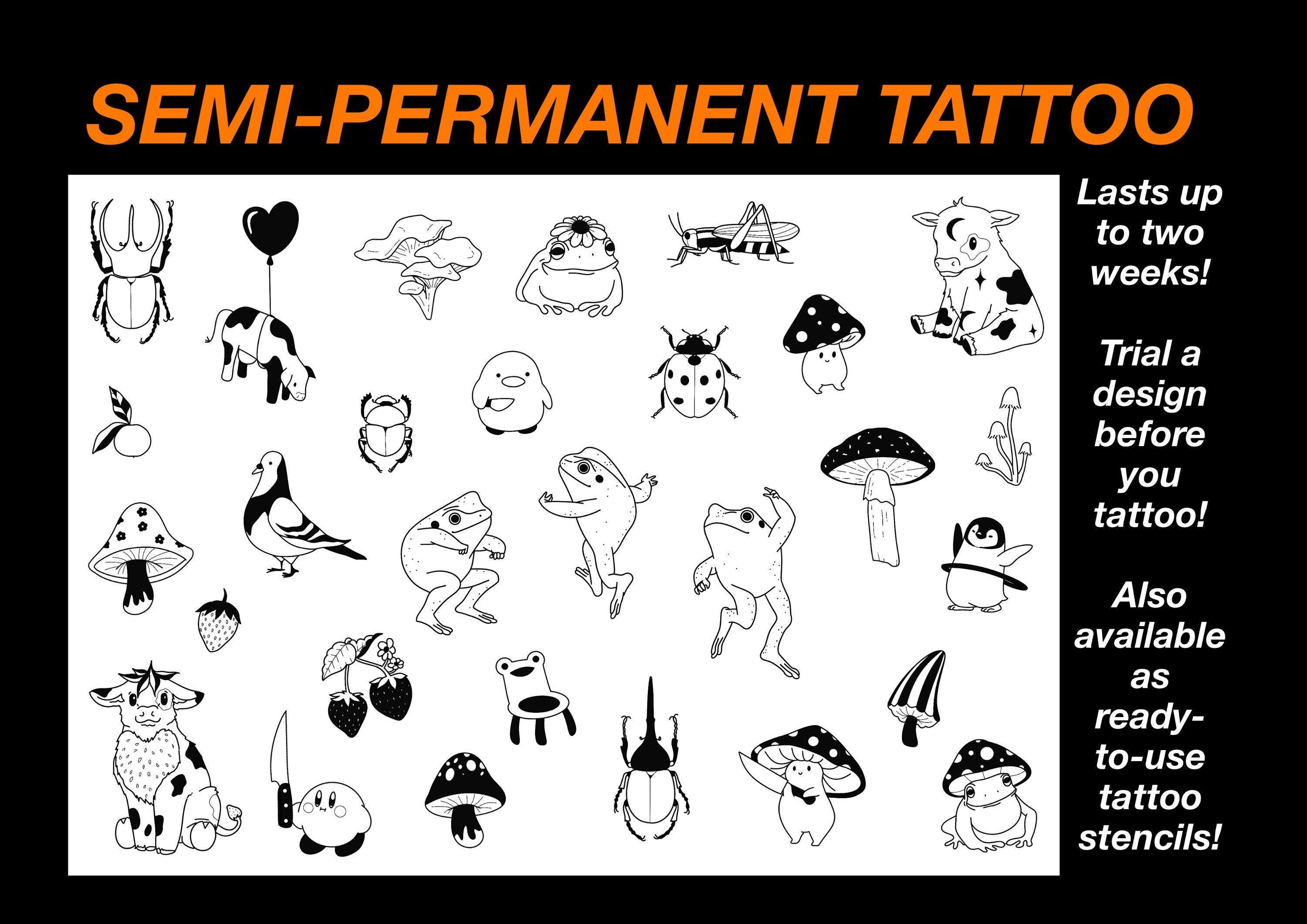 Stencils Venom Tattoo Designs, Ready-to-use, Easy-to-apply, Y2K