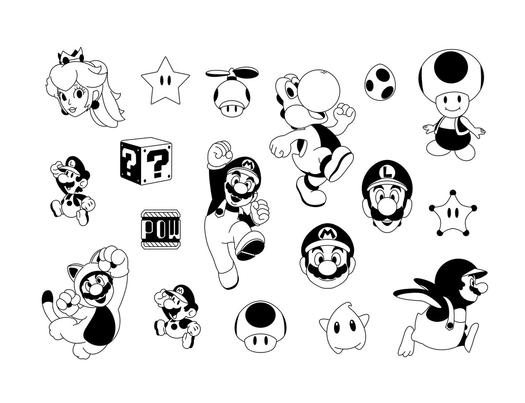 Video Games 1 Themed Ready-to-use Handpoke Stencils - Etsy UK