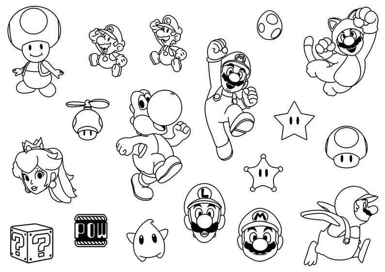 Video Games 1 Themed Ready-to-use Handpoke Stencils - Etsy