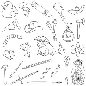 Stencils Tiny Tattoo Designs Ready-to-use Easy-to-apply