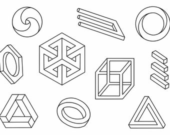 Stencils Geometric Shapes Tattoo Designs Ready-to-use, Easy-to-apply, Modern and Minimalist Artistic Abstract, Handpoke and Stick & Poke