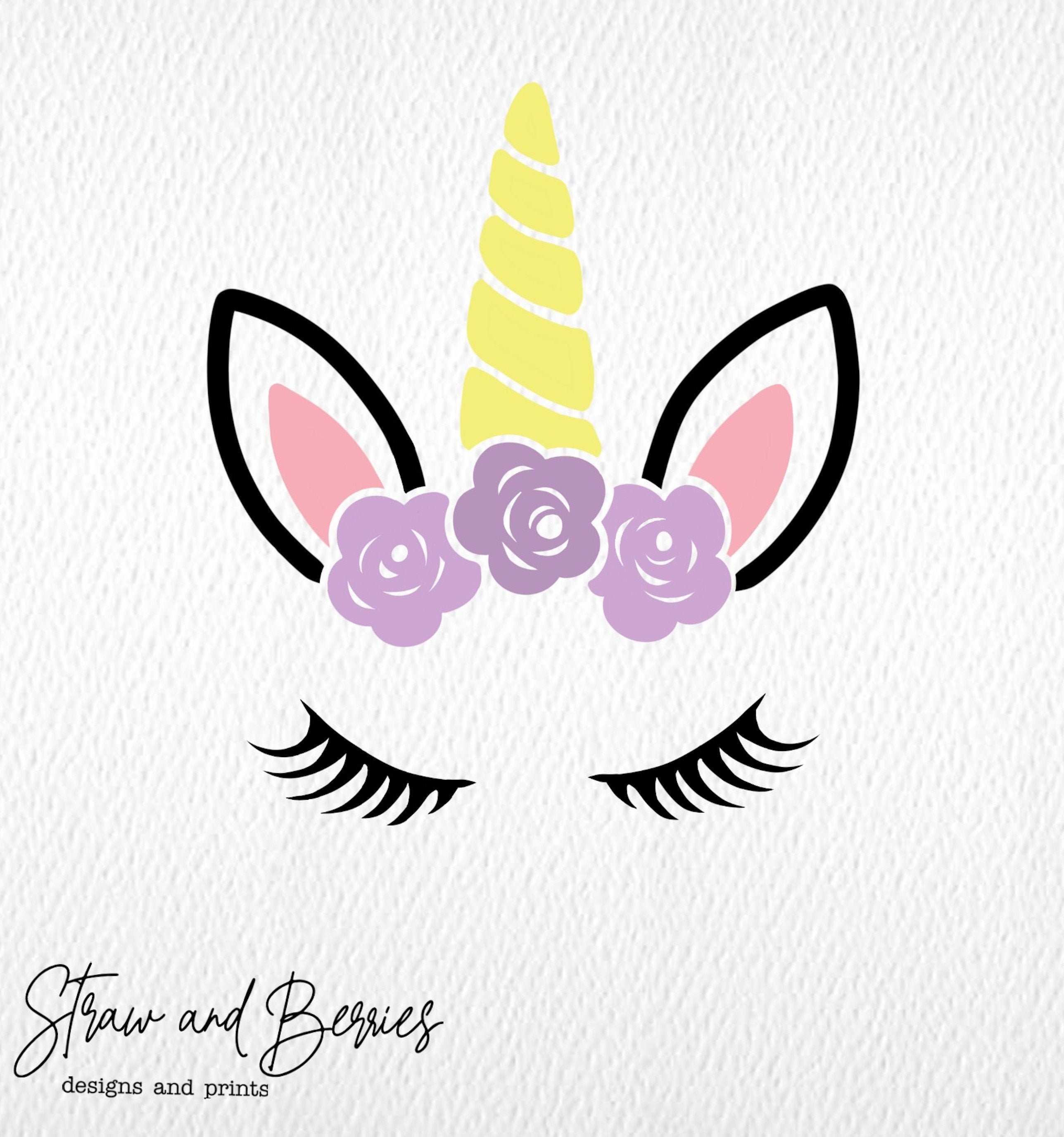 unicorn svg unicorn clipart unicorn horn unicorn eyelashes etsy