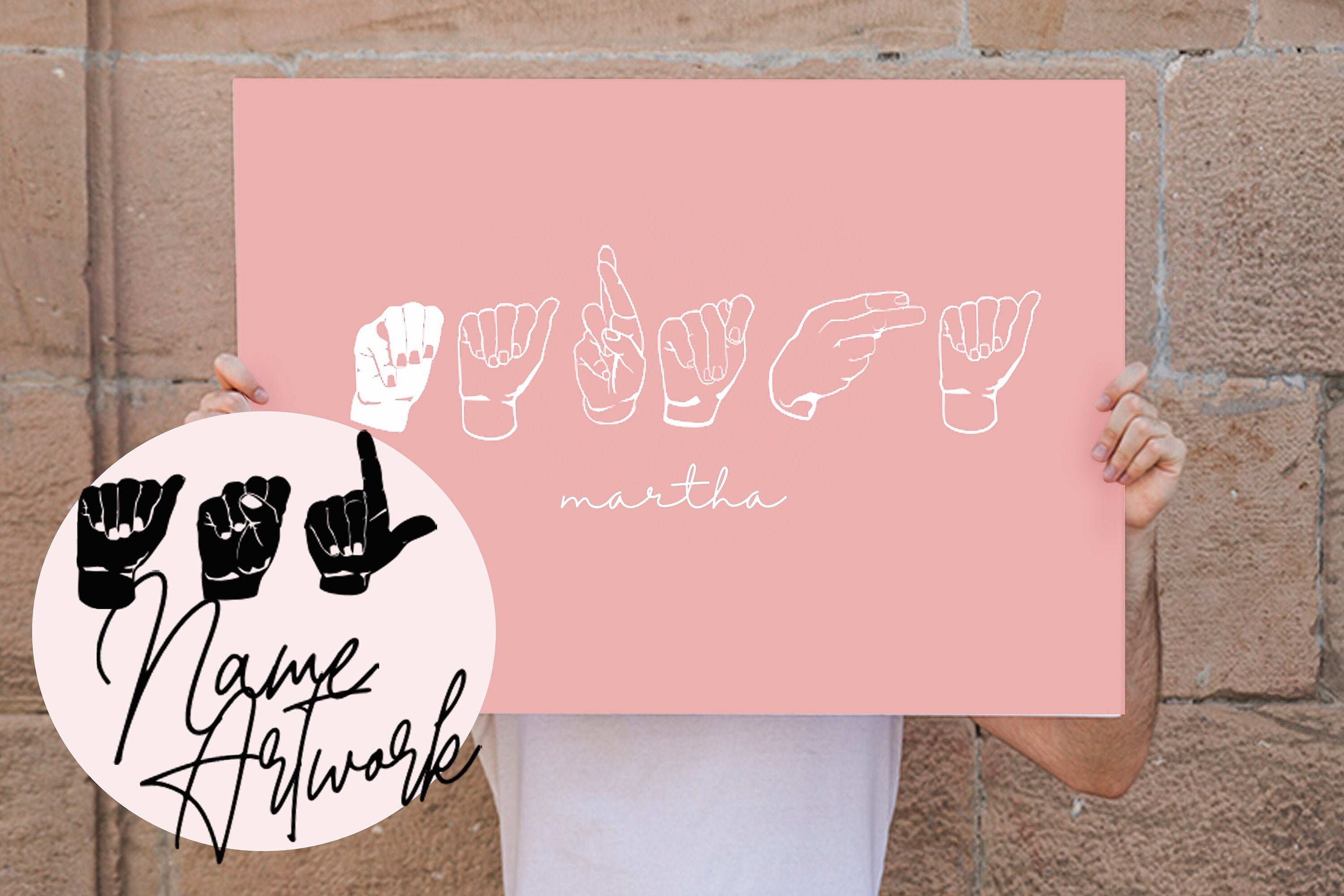 Gebärdensprache Name Zeichen ASL Name Zeichen | Etsy